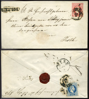 EPERJES 1870. Ajánlott, Kiegészített Díjjegyes Boríték Pestre Küldve - Oblitérés