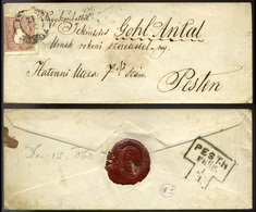 NAGYSZOMBAT 1858. 12.31. ! 10 Kr Levél Pestre Küldve - Used Stamps