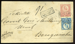 HALMI 1874. Ajánlott Levél Előlap - Oblitérés