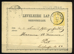 FELVINC 1871. Díjjegyes Levlap Pestre Küldve - Oblitérés