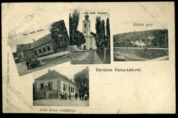 VÁROSLŐD 1905. Régi Képeslap, Kályha Gyár, Vendéglő - Hungary