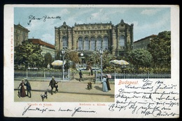 BUDAPEST 1901. Vigadó, Kioszk Régi Képeslap - Hongrie
