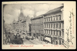 BUDAPEST 1900. Cca. Kerepesi út, Luther Udvar, üzletek, Régi Képeslap - Hungary