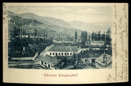 ZEBEGÉNY 1902. Régi Képeslap , Mozgóposta Bélyegzéssel - Ungarn