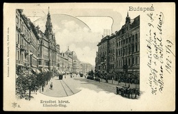 BUDAPEST 1902. Erzsébet Körút, Régi Képeslap - Gebruikt