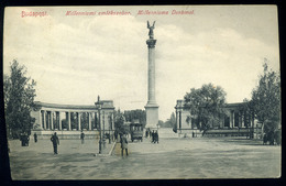 BUDAPEST 1907. Millenniumi Emlékszobor, Régi Képeslap - Hongarije