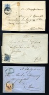 1850-58. 9 Db Küldemény, Tartalommal, Szép Bélyegzéssel, Jó Tétel! - Used Stamps