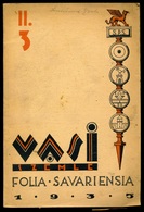 SZOMBATHELY 1937. Vasi Szemle /Folia Savariensia 2db Kiadvány - Non Classés