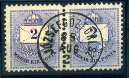 JÓZSEFGŐZFŰRÉSZ 2Kr Pár, Szép Bélyegzés / 2 Kr Pair, Nice Pmk - Used Stamps