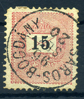 SÁROSBOGDÁNY 15Kr Szép Bélyegzés - Used Stamps