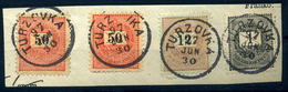 TURZOVKA 2*50Kr+12Kr+1Kr Szép Bélyegzés - Used Stamps