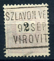 SZLAVONVERŐCE 2Kr Szép Bélyegzés - Used Stamps