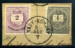 NAGYKOMJÁT 2Kr + 1Kr Szép Bélyegzés - Used Stamps