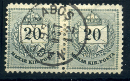 NAGYSZLABOS 20Kr Pár Szép Bélyegzés / 20Kr Pair Nice Pmk - Used Stamps