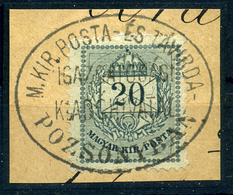 POZSONY 20Kr Távirda, Szép Bélyegzés / 20Kr Telegraph Office Nice Pmk - Used Stamps