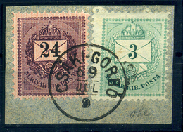 CSÁKIGORBÓ 24Kr+3Kr Szép Bélyegzés / 24Kr+3Kr Nice Pmk - Used Stamps
