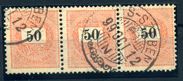 KISSZEBEN 3*50Kr Szép Bélyegzés / 3*50Kr Nice Pmk - Used Stamps