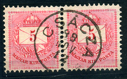 CSÁCZA 5Kr Pár, Szép Bélyegzés / 5Kr Pair, Nice Pmk - Used Stamps