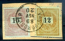 VASVÖRÖSVÁR 15+12Kr Szép Bélyegzés / 15+12Kr Nice Pmk - Oblitérés