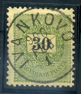 IVANKOVO 30Kr Szép Bélyegzés / 30Kr Nice Pmk - Used Stamps