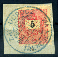 ZAYUGRÓC 5Kr Szép Kék Bélyegzés - Used Stamps