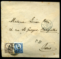 PEST 1873. Ajánlott Levél 15Kr+10Kr Bérmentesítéssel Párizsba - Oblitérés