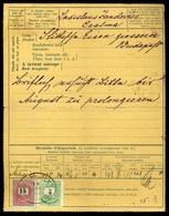 CALMA 1890. Kétnyelvű Díjjegyes Távirat Lap 15+3Kr Kiegészítéssel - Oblitérés