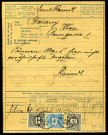 ORAHOVICA 1889. Kétnyelvű Díjjegyes Távirat Lap 15+3Kr Kiegészítéssel - Used Stamps