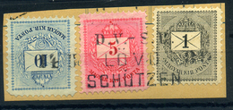 LÖVŐ 10Kr+5Kr+1Kr Ritka Bélyegzés - Used Stamps