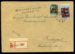 SZOMBATHELY 1945.09. Ajánlott Cenzúrázott Infla Levél Budapestre /period3 Domestic 20g Registered CENSORED Cover 10P+20P - Lettres & Documents