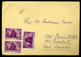 BUDAPEST 1946.01. Infla Levél Kanadába Küldve / Period6 To CANADA 20g Cover 3x1000P Budapest To Toronto - Lettres & Documents