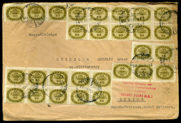 BUDAPEST 1946.05.31. 100g-os Infla Levél Svájcba Küldve, Ritka! / 100g (5th Class) Cover 38 Stamps Budapest To Zurich 31 - Briefe U. Dokumente