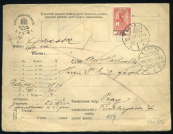 SOPRON 1915. Dekoratív értéklevél, Egybélyeges Dadi Segély 1K Prágába Küldve - Used Stamps