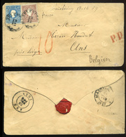 VELENCE 1859. Levél 15Kr+10Kr-ral Belgiumba Küldve - Oblitérés