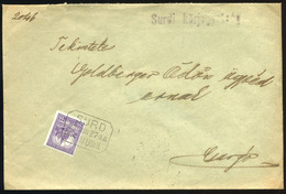 SURD 1929. Levél Postaügynökségi Bélyegzéssel - Lettres & Documents