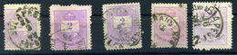 Krajcáros érdekességek, Kis Tétel, 5db 2kr-os - Used Stamps