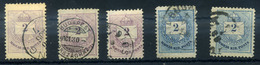 Krajcáros érdekességek, Kis Tétel, 5db 2kr-os - Used Stamps