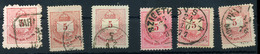 Krajcáros érdekességek, Kis Tétel, 6db 5kr-os - Used Stamps