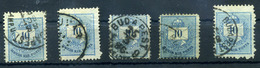 Krajcáros érdekességek, Kis Tétel, 5db 10kr-os - Used Stamps