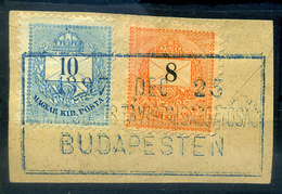 BUDAPEST Távirda Igazgatóság Kék Bélyegzés - Used Stamps