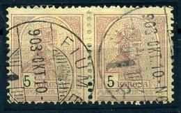 FIUME 5K Pár Szép Bélyegzés - Used Stamps
