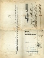 1857 A DDSG Dunai Gőzhajózási Társaság Gyorsárú Fuvarlevele A Propeller Hajó Pecsétjével RRR!/ Bill Of Fright Of DDSG St - Used Stamps