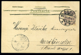 ARAD 1901. Képeslap Céglyukasztásos Bélyeggel - Used Stamps