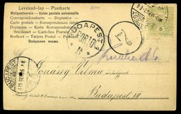 BUDAPEST 1903. Helyi Képeslap 7 Portó Bélyegzéssel - Used Stamps