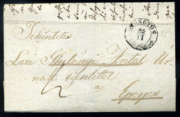 GYÖNGYÖS 1852. Portós Levél Eperjesre Küldve - ...-1867 Prephilately