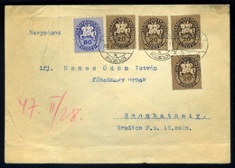 KESZTHELY 1946. Inflációs Levél Lovasfutár Bélyegekkel - Lettres & Documents