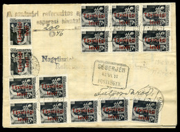 1946. Dekoratív Inflációs Levél Géberjénbe Küldve - Lettres & Documents