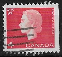 Canada 1963. Scott #404a Single (U) Queen Elizabeth II And Electric High Tension Tower - Single Stamps