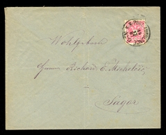 Slovenia - Letter With Cancel K.K. POST AMULENCE No. 9 Sent 14.12. 1887 To Sagor. - Slovénie