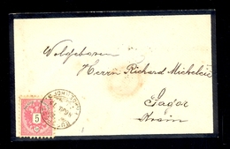 Slovenia - Letter Sent To Sagor, Cancelled By T.P.O. BUDAPEST-PRAGERHOF Postmar 07.07. 1886. - Slowenien